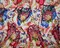 Blue-Pink-Multi Cotton-Rayon Floral Printed Lawn Woven Fabric By the Yard